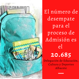 Número de desempate proceso de admisión de nuevos alumnos. Número de desempate proceso de admisión de nuevos alumnos.